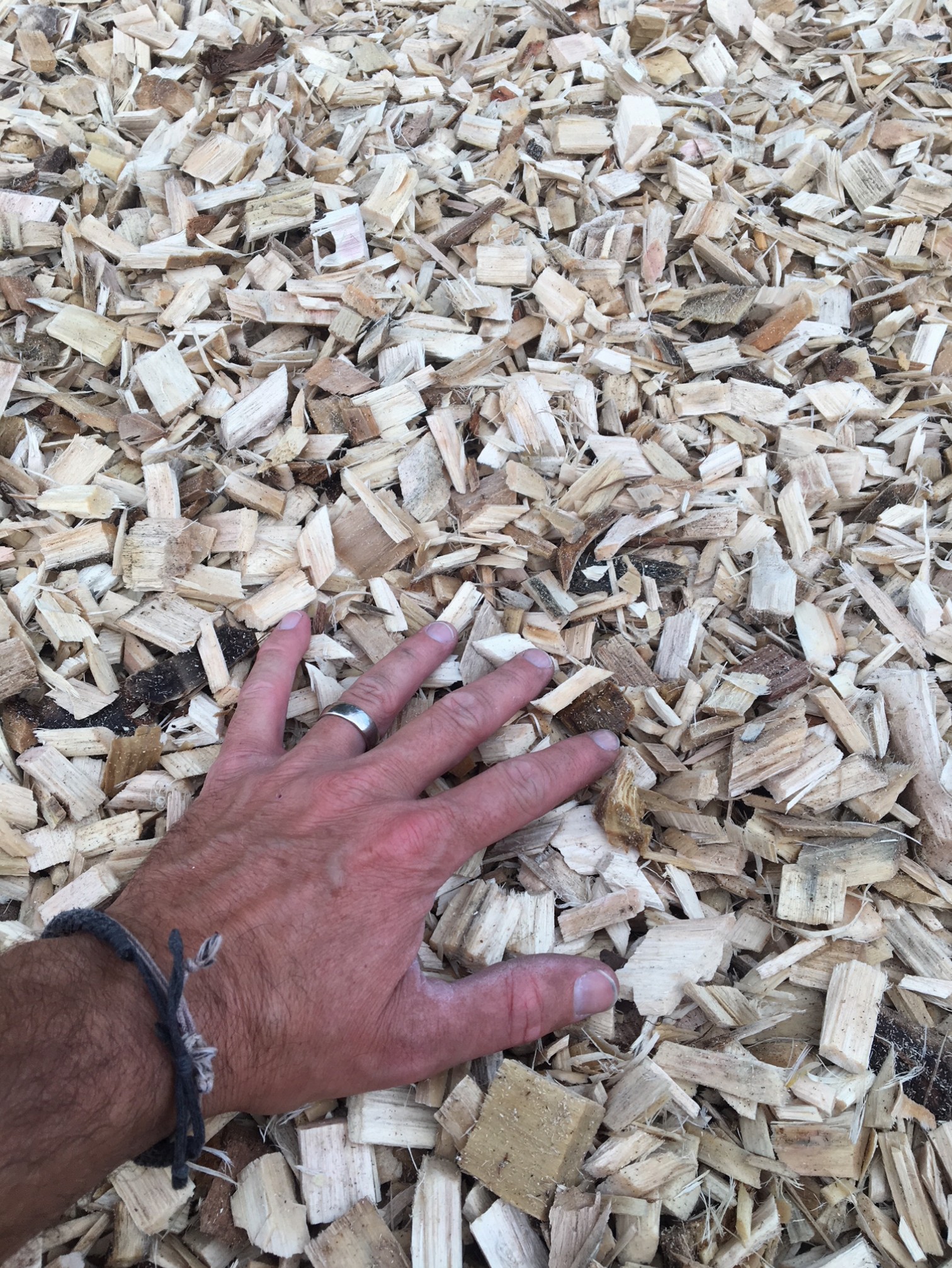 Les copeaux de bois  Boomschors bogaert : livrer l'écorce des